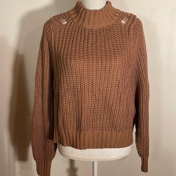 dRA Los Angeles Slouchy Brown Cotton Sweater - Picture 2 of 7